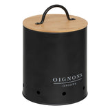 Cutie depozitare metalica, set 3 buc, Black Bamboo
