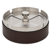 Scrumiera jule metal/pu D10 cm - Atmosphera