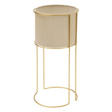 Setx2 ghiveci acoperit metal cu flori zigy H55 cm - Atmosphera