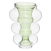 Vaza dubla verde matali H36 cm - Atmosphera