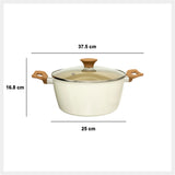 Oala alu forjat harmony 24 cm cu capac - Five