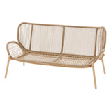 Set de mobilier de gradina Meloane taupe cu 5 locuri din poliester si otel - Hesperide