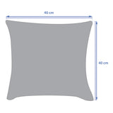 Perna decorativa de exterior Maoria cu motiv jungla, 40 x 40 cm, poliester - Hesperide