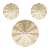 Decoratiune de perete, deco perete metal leslie auriu set 3 buc - Atmosphera