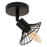 Corp de iluminat, aplica perete metal negru adelia D10 cm - Atmosphera
