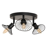Corp de iluminat, adelia negru metal tavan lampa set 3 D25 cm - Atmosphera
