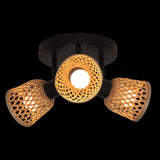 Corp de iluminat, lio natur bambus tavan lampa set 3 D25 cm - Atmosphera