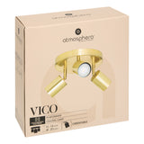Corp de iluminat, vico auriu metal ceil lampa set 3 D20 cm - Atmosphera