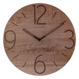 Ceas lemn D28 cm asortat - Atmosphera