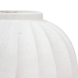 Vaza rotunda Amia inaltime 44.5 cm magnezie alba Atmosphera