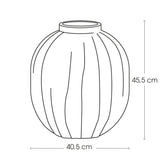 Vaza rotunda Amia inaltime 44.5 cm magnezie alba Atmosphera