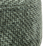 Taburet decorativ Spolo chenille verde cedru Atmosphera