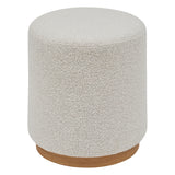 Mobilier interior, puf nesky alb boucle - Atmosphera