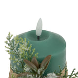 Lumanare LED cu crengi, verde, H 10 cm | Atmosphera