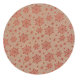 Suport farfurie fulgi de nea, rosu, D 38 cm | Atmosphera