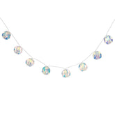Ghirlanda globuri iridescente 10 LED, alb cald | Feeric