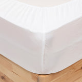Textila pentru casa, cearceaf cu elastic D30 cm 2 piese micr alb 160 x 200 cm - Atmosphera