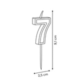 Birthday lumanare n7 H8.5 cm - Five
