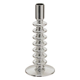 Suport lumanare sticla argintie sky H21,5 cm - Atmosphera
