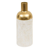 Vaza metal alb-aur mirsa H43.5 cm - Atmosphera
