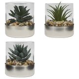 Floare decorativa, argintiu terra sky H8.5 cm - Atmosphera