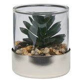 Floare decorativa, argintiu terra sky H8.5 cm - Atmosphera