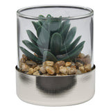 Floare decorativa, argintiu terra sky H8.5 cm - Atmosphera