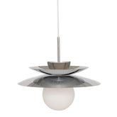 Corp de iluminat, lampa suspendata metal argintie omia D38 cm - Atmosphera