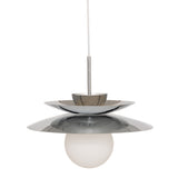 Corp de iluminat, lampa suspendata metal argintie omia D38 cm - Atmosphera