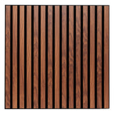 Decoratiune de perete, panou lemn inchis colva 60 x 60 cm - Atmosphera