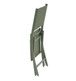 Set de 4 scaune de gradina pliabile Essentia verde laur - Hesperide