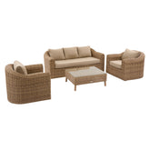 Mobilier gradina, moorea sofa set 5s savana - Hesperide