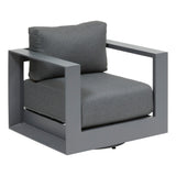 Sezlong pivotant de gradina ALLURE Gri/Grafit - Hesperide