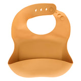 Decoratiune copii, silic bib and spoon set ochre - Atmosphera For Kids