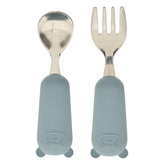 Decoratiune copii, cutlery set spoo fork albastru - Atmosphera For Kids