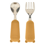 Decoratiune copii, cutlery set spoo fork ocre - Atmosphera For Kids