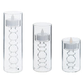 Lumanare LED "Lena", 3 bucati - Transparent, 6x6 cm - Atmosphera