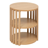 Mobilier depozitare, round bedside table slat - Five