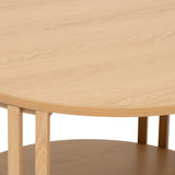 Mobilier depozitare, round coffee table slat - Five