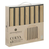 Decoratiune de perete, light wd panel colva 30 x 30 cm x3 - Atmosphera