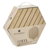 Decoratiune de perete, lght panel hexa colva 30 x 26 cm x3 - Atmosphera