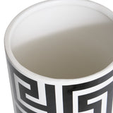 Decor pentru casa, blck alb ceramica vaze reso H26 cm - Atmosphera