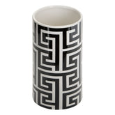 Decor pentru casa, blck alb ceramica vaze reso H26 cm - Atmosphera
