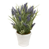 Floare decorativa, lavander ceramica compo prov H35 cm - Atmosphera