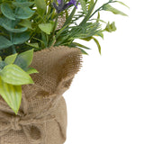 Floare decorativa, lavander iuta bunch prov H29 cm - Atmosphera