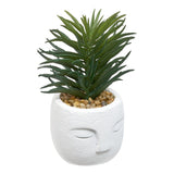 Floare decorativa, succulent face teri H13 cm - Atmosphera