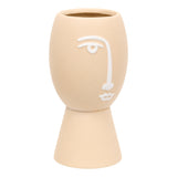 Decor pentru casa, ceramica face vaze pam H19.8 cm - Atmosphera