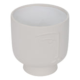 Decor pentru casa, ceramica face coverpot pam H17 cm - Atmosphera