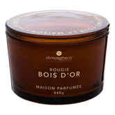 Lumanare parfumata "Glowy" - Parfum lemnos, Lemn, 440 g - Atmosphera