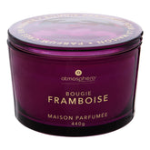 Lumanare parfumata "Glowy" - Parfum fructat, Zmeura, 440 g - Atmosphera